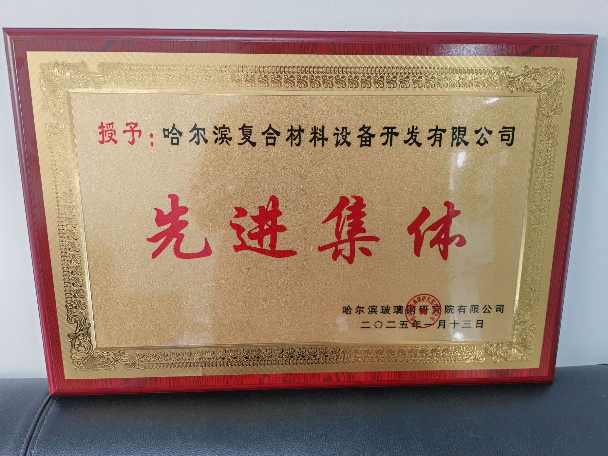 公司荣获“先进集体”称号